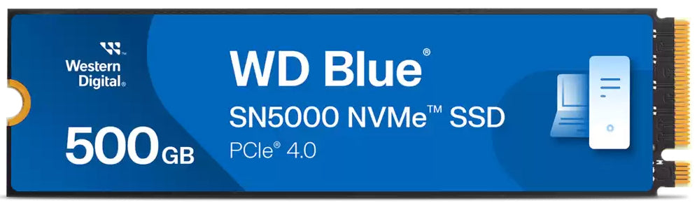 Western Digital Blue SN5000 500GB M.2 NVMe PCIe Gen4 SSD (E00CNZ0)