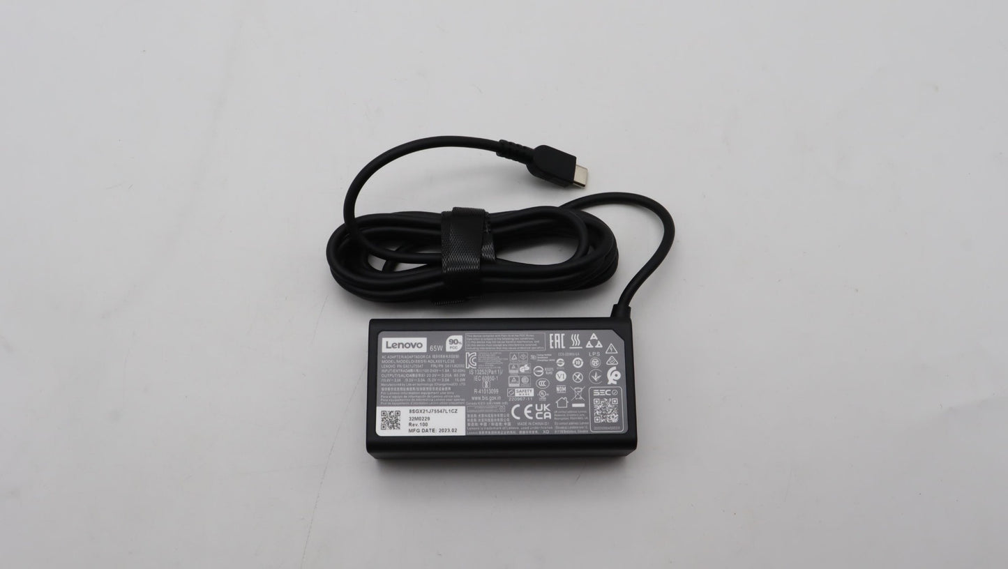 Lenovo 5A11J62092 power adapter/inverter Indoor 65 W Black Charger
