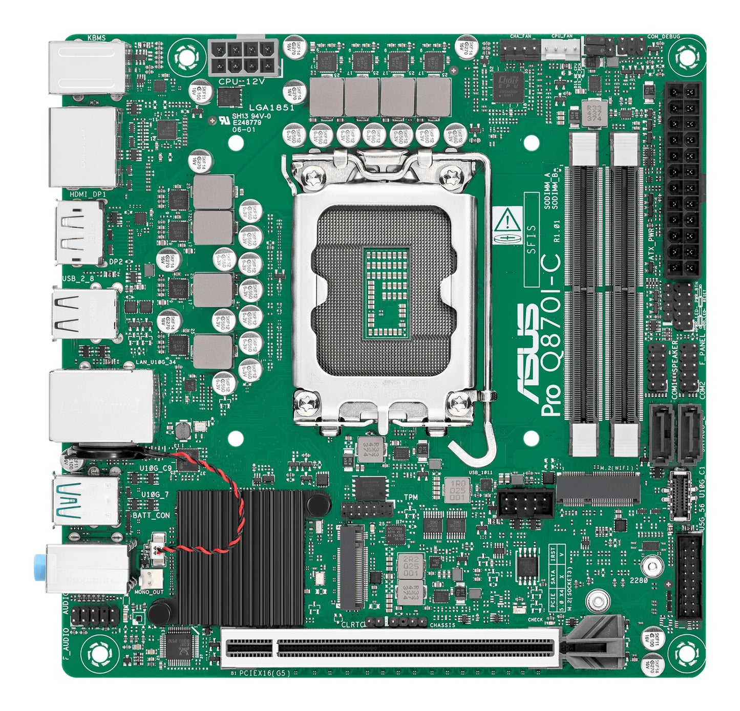 ASUS PRO Q870I-C-CSM Intel Q870 LGA 1851 (Socket V1) mini ITX Motherboard