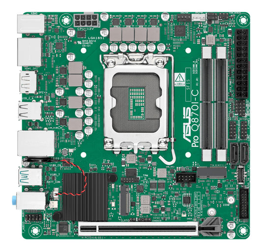 ASUS PRO Q870I-C-CSM Intel Q870 LGA 1851 (Socket V1) mini ITX Motherboard