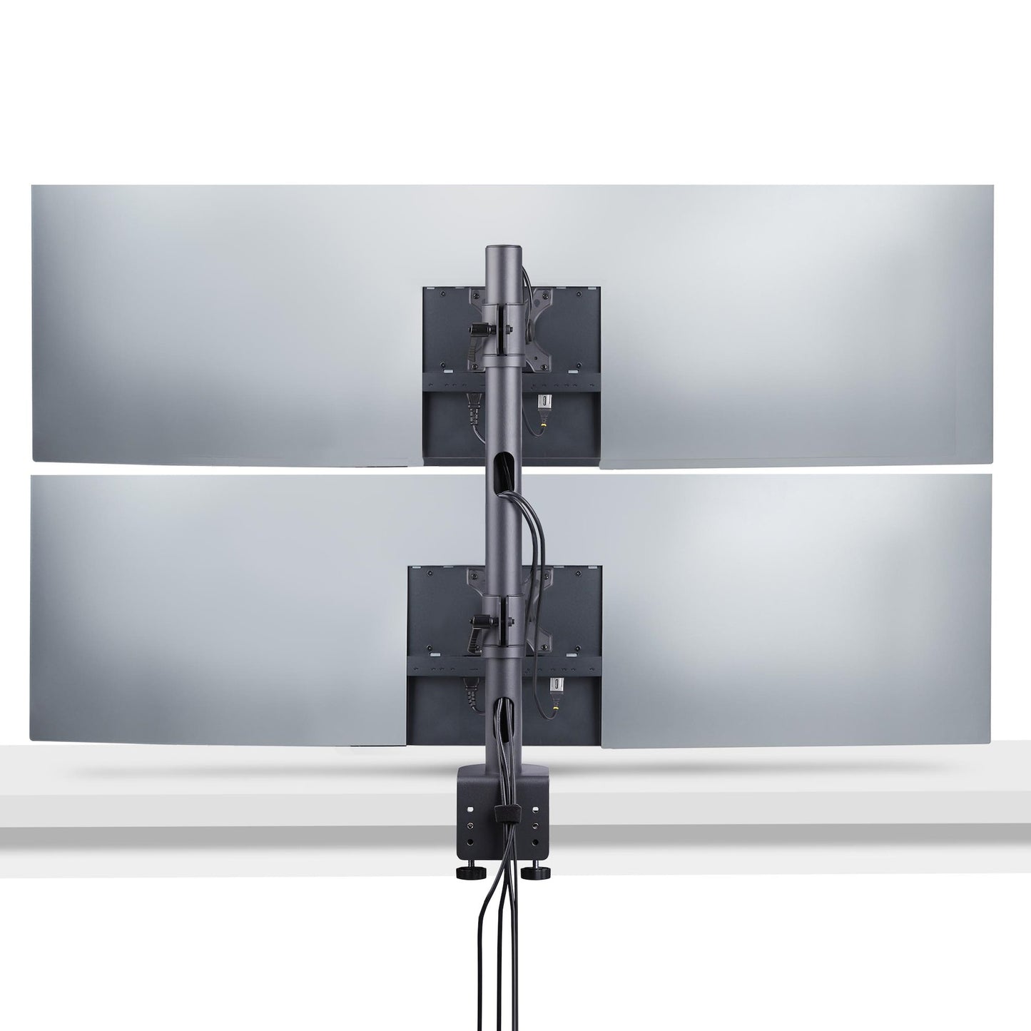StarTech.com Desk Mount For 2x Vertically Stacked Monitors, Dual 49", Total 70lb