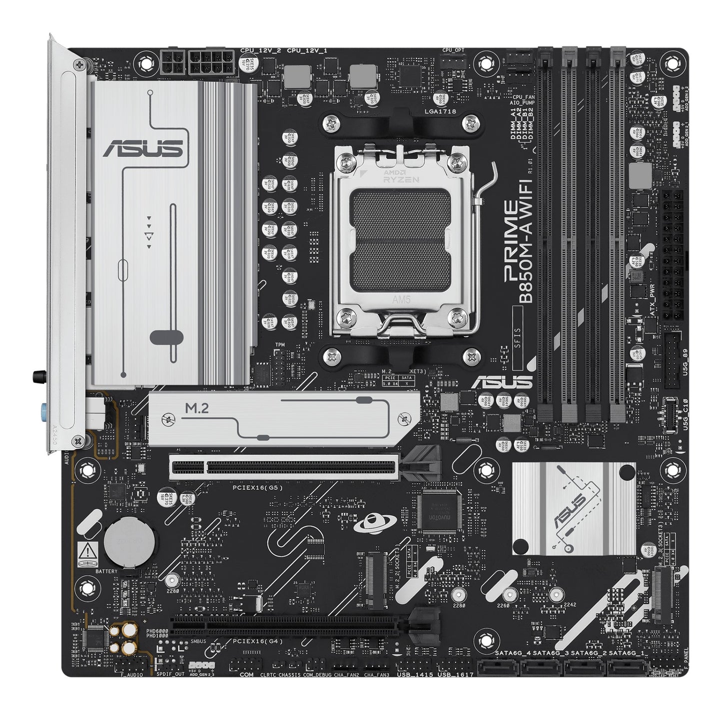 ASUS PRIME B850M-A WIFI AMD B850 Socket AM5 micro ATX Motherboard