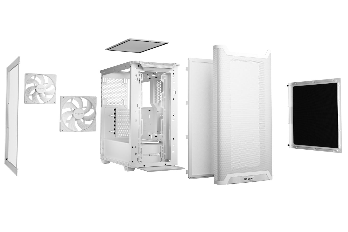 be quiet! PURE BASE 501 Airflow Window White Midi Tower PC Case