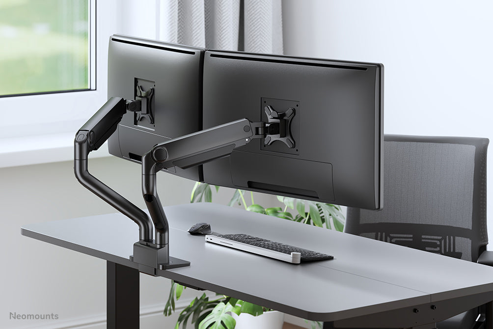 Neomounts DS70S-950BL2 Monitor arm 17-35" - gas spring - Topfix - 180°-stop