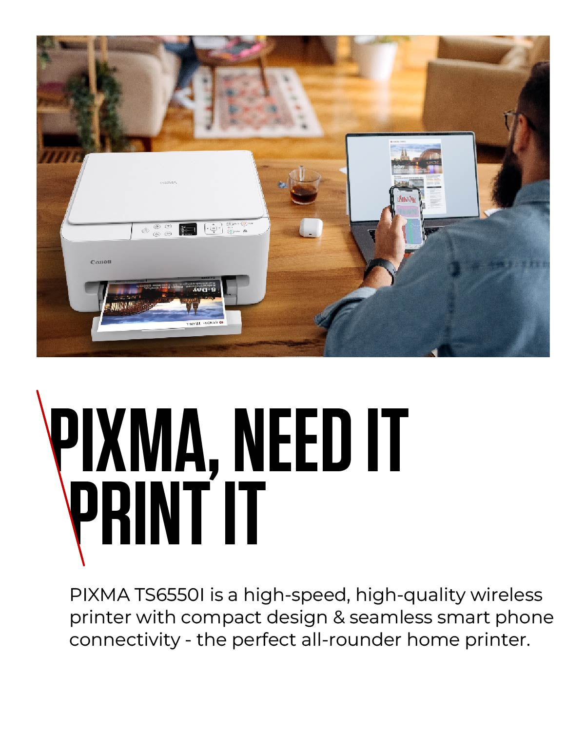 Canon PIXMA TS6550i Inkjet A4 1200 x 1200 DPI Wi-Fi Printer
