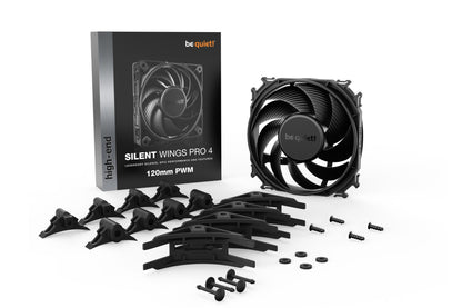 be quiet! SILENT WINGS PRO 4 | 120mm PWM Computer case Fan 12 cm Black 1 pc(s) Cooling