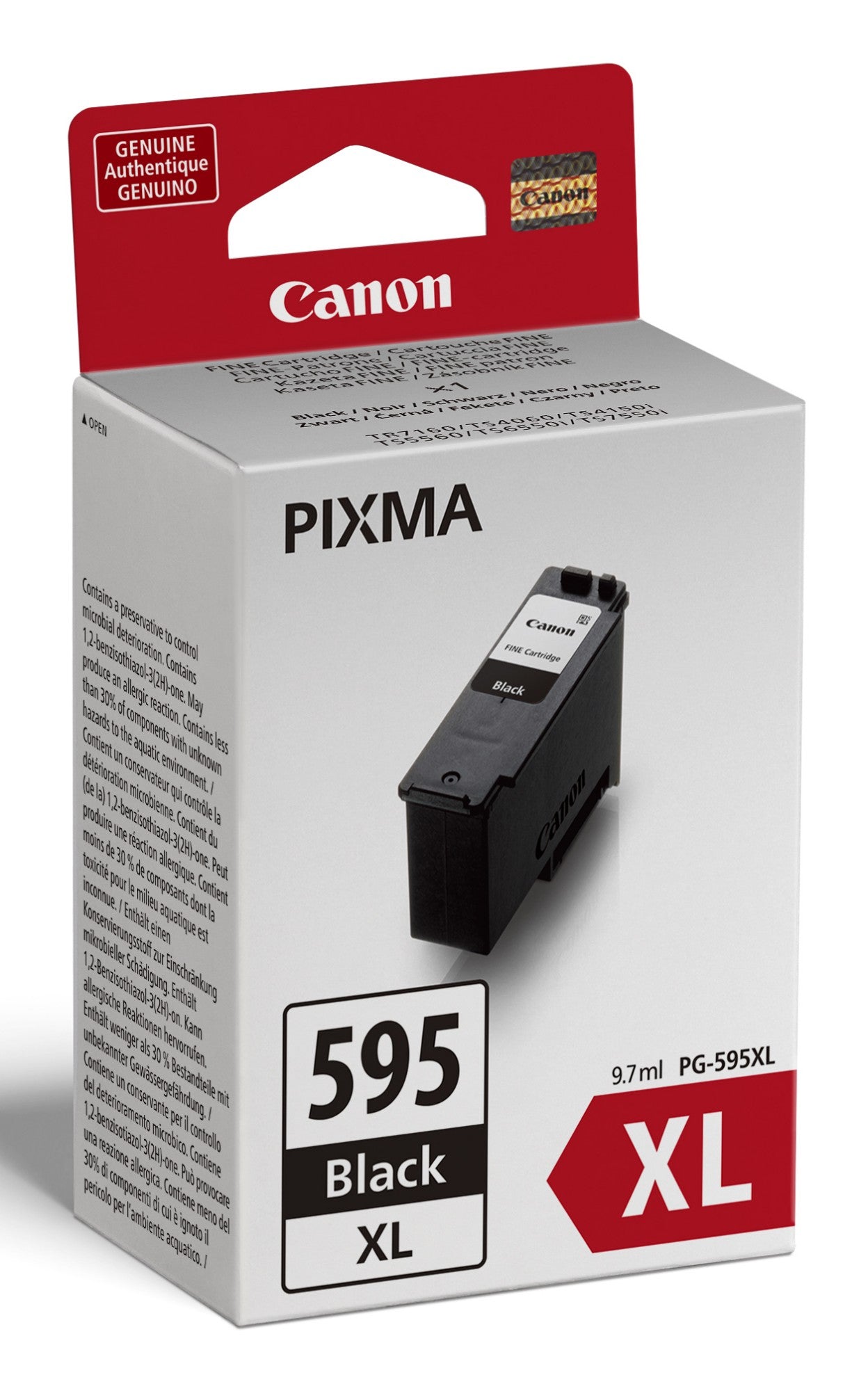 Canon 7170C001/PG-595XL Black Ink Cartridge (300 pages, Canon Pixma TS 4150)
