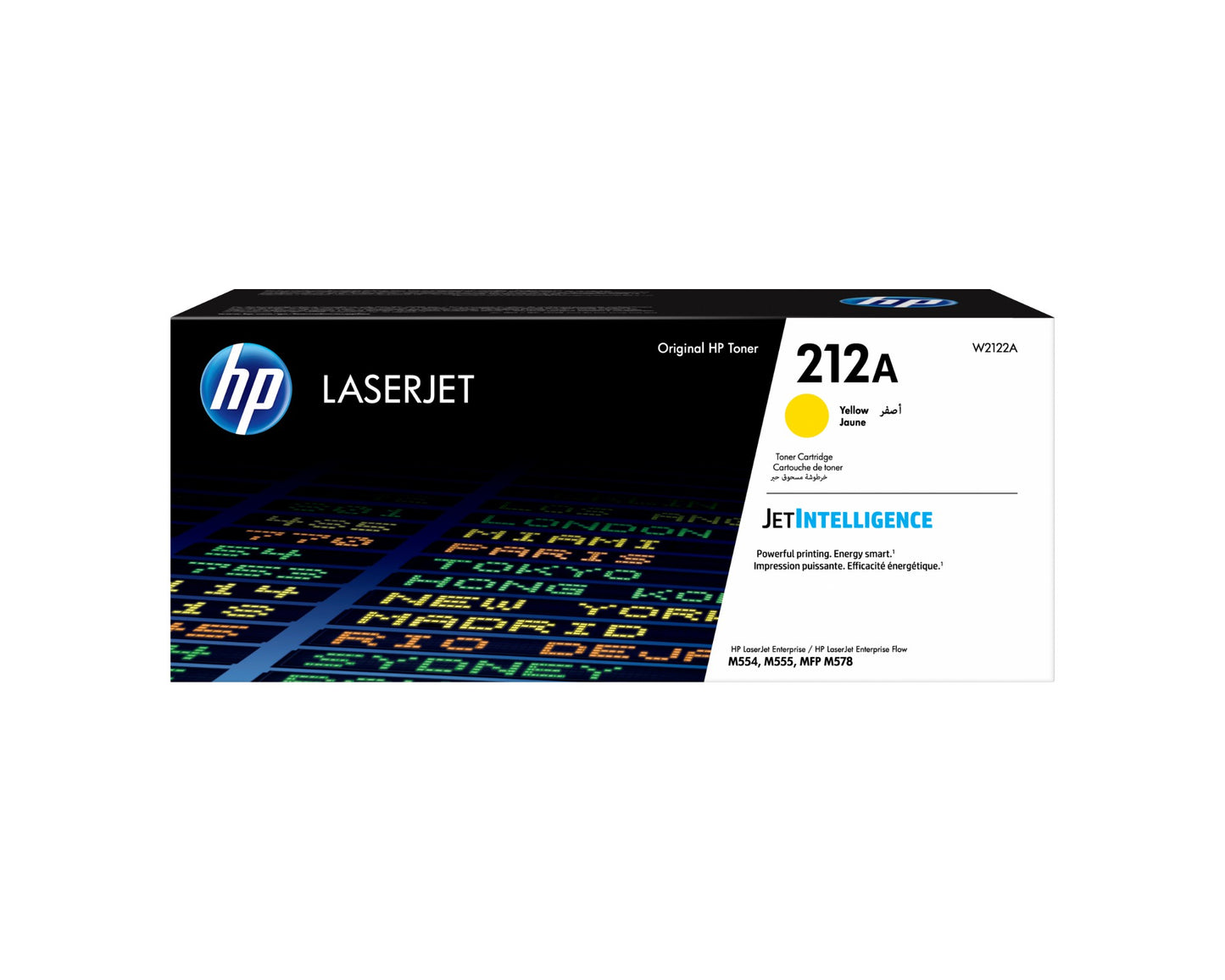 HP W2122A/212A Yellow Toner Cartridge (4.5K pages, HP CLJ M 554)