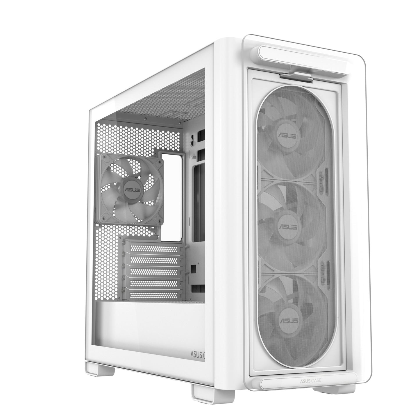 ASUS A23 PLUS TG ARGB WHITE Micro Tower PC Case