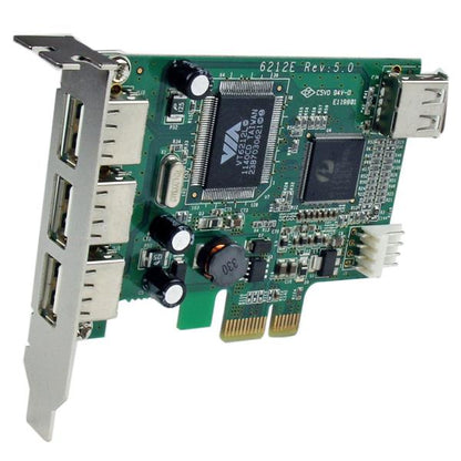 StarTech.com 4 Port PCI Express Low Profile High Speed USB Card Hub