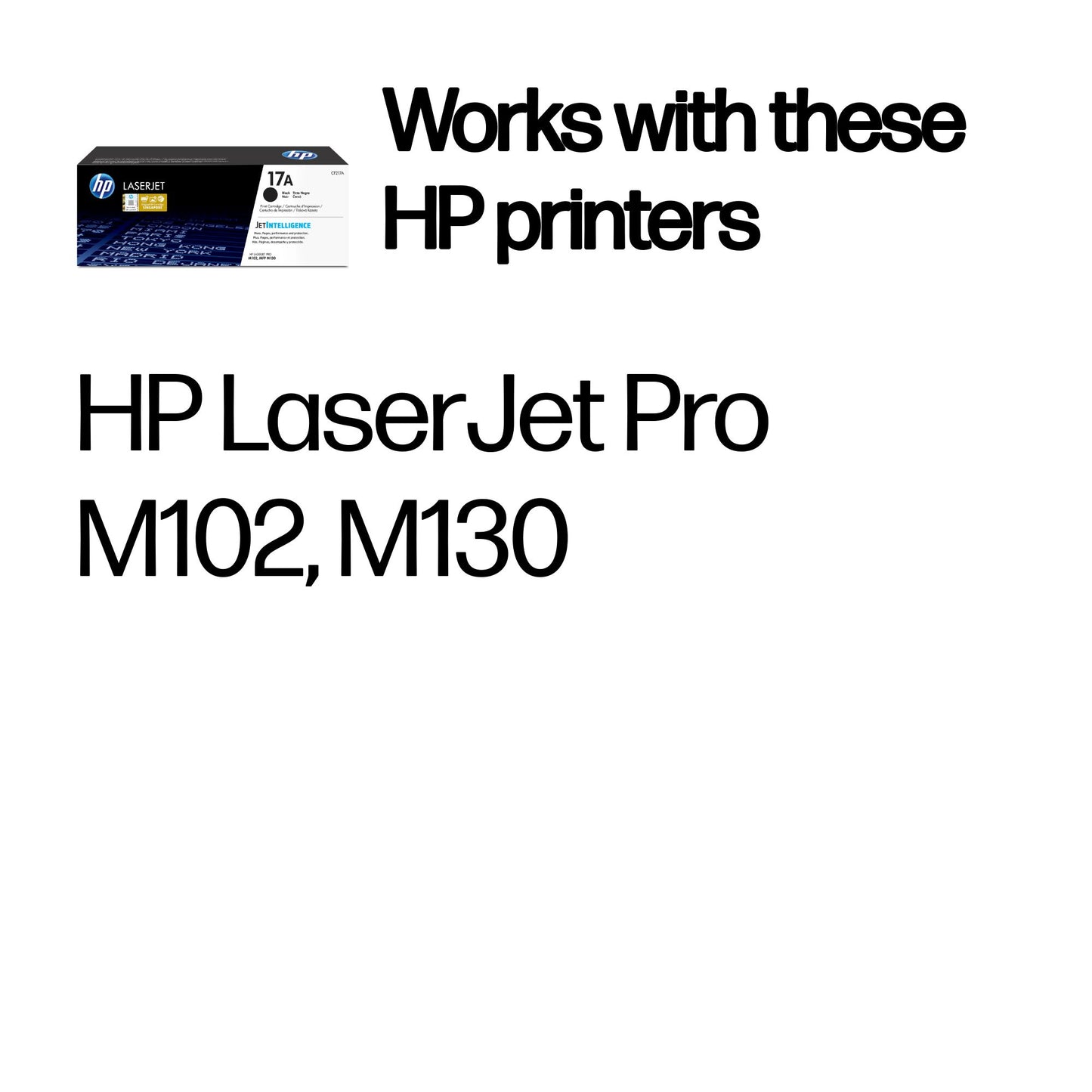 HP CF217A/17A Toner Cartridge (1.6K pages, HP Pro M 102)