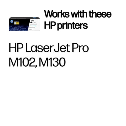 HP CF217A/17A Toner Cartridge (1.6K pages, HP Pro M 102)