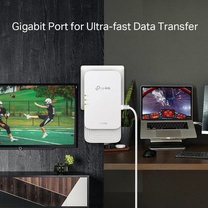 TP-LINK G.hn2400 Powerline AX1800 Wi-Fi 6 Kit Network Adapter