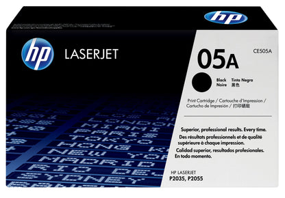 HP CE505A/05A Black Toner Cartridge (2.3K pages)