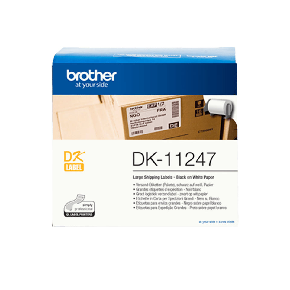 Brother DK-11247 DirectLabel Etikettes white 103mm x 164 mm 180 pcs for Brother QL Labels