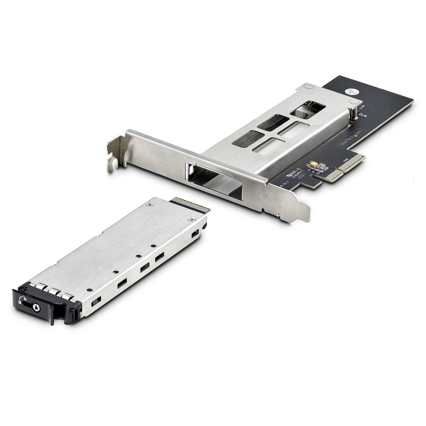 StarTech.com M.2 NVMe SSD to PCIe x4 Mobile Rack/Backplane with Removable Tray for Hub