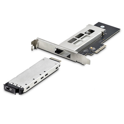 StarTech.com M.2 NVMe SSD to PCIe x4 Mobile Rack/Backplane with Removable Tray for Hub