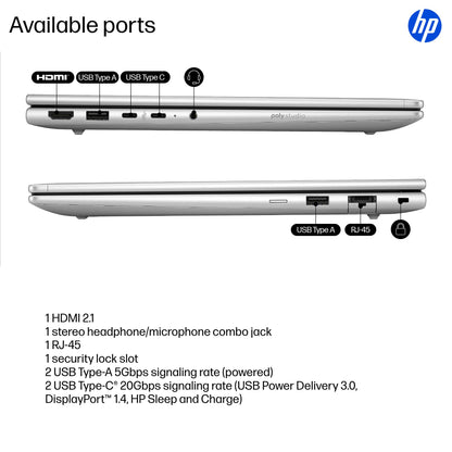 HP ProBook 4 G1iR 14" Core 5 120U 8GB 256GB SSD Laptop