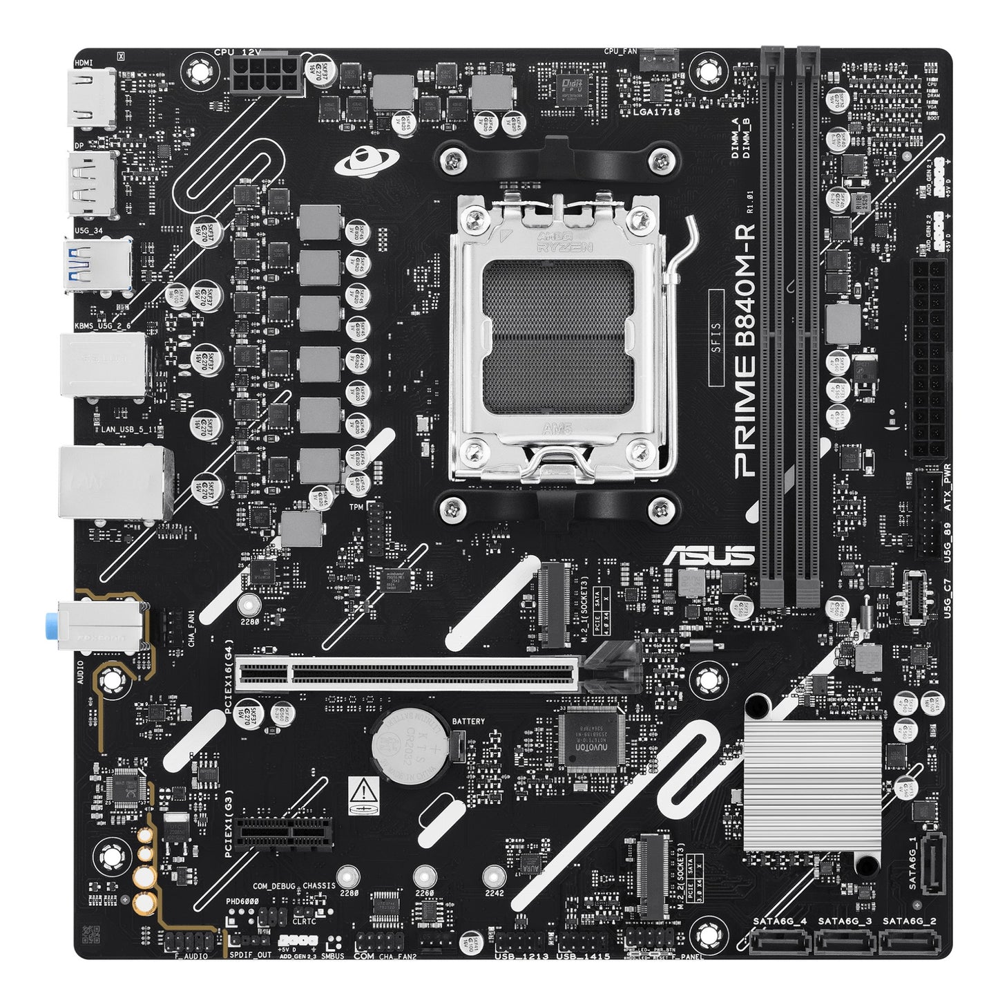 ASUS PRIME B840M-R AMD B840 Socket AM5 micro ATX Motherboard
