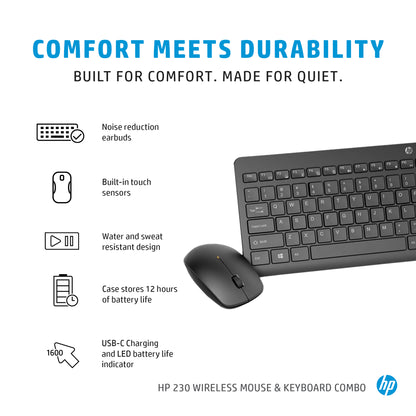 HP 230 Wireless Keyboard & Mouse Combo