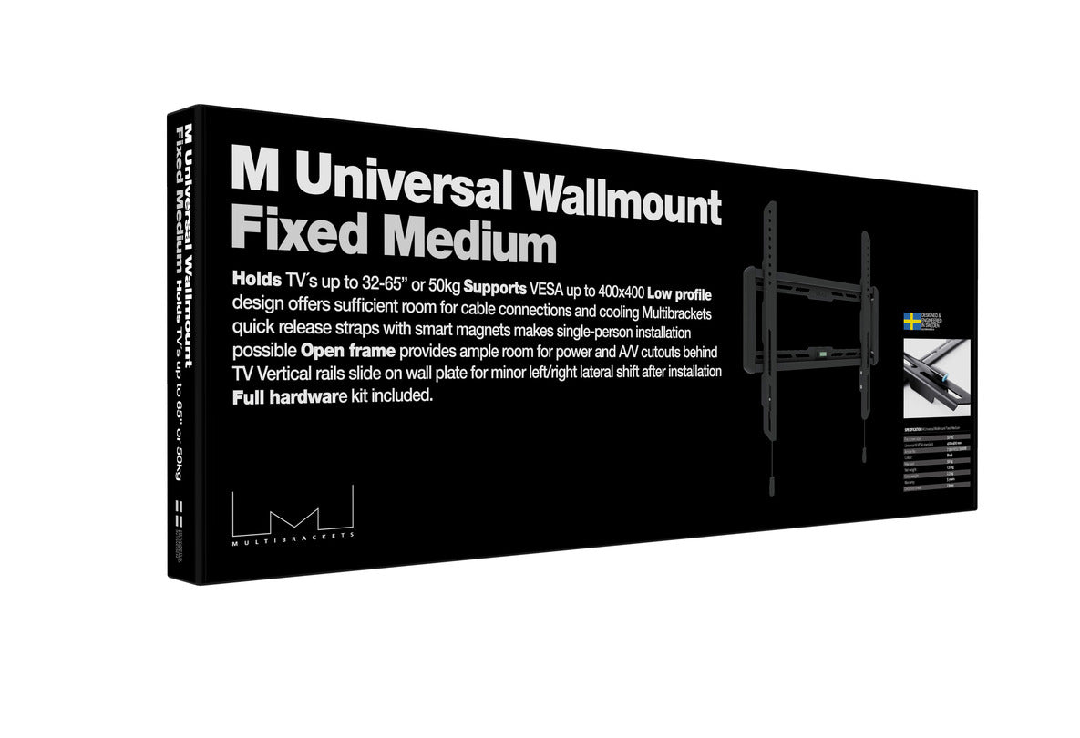 MULTIBRACKETS M Universal Wallmount Fixed Medium Black