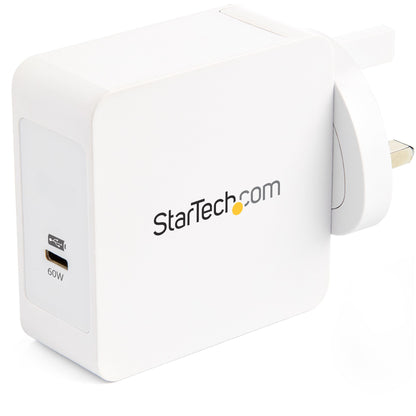 StarTech.com USB C Wall Charger - USB C Laptop Charger 60W PD - 6ft/2m Cable