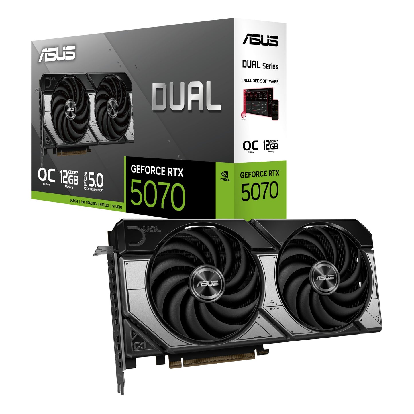 ASUS Dual GeForce RTX 5070 12GB GDDR7 Graphics Card
