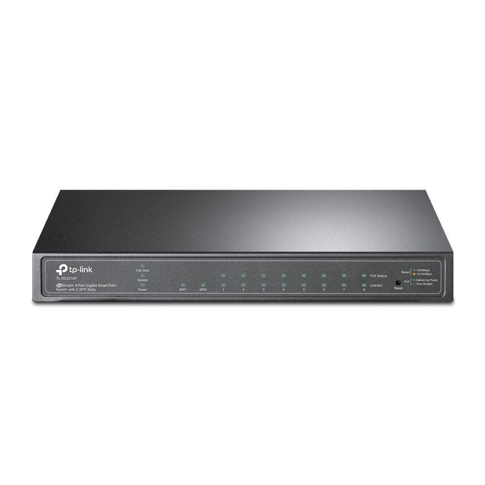 TP-LINK JetStream 10-Port Gigabit Smart Switch with 8-Port PoE+