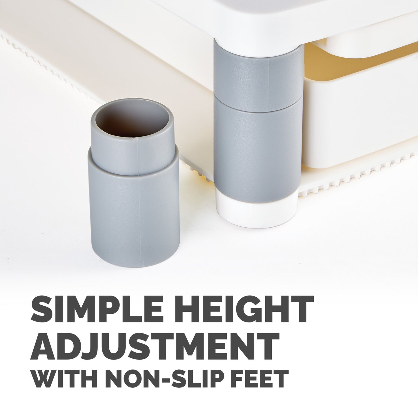 Fellowes Computer Monitor Stand with 3 Height Adjustments - Premium Monitor Riser Mount (91713)