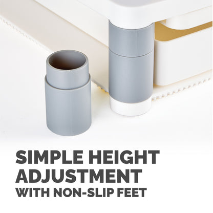 Fellowes Computer Monitor Stand with 3 Height Adjustments - Premium Monitor Riser Mount (91713)