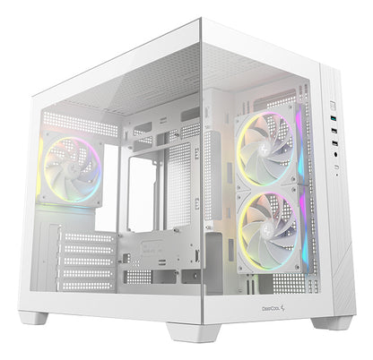 DeepCool CG330 3F WH Tower White PC Case