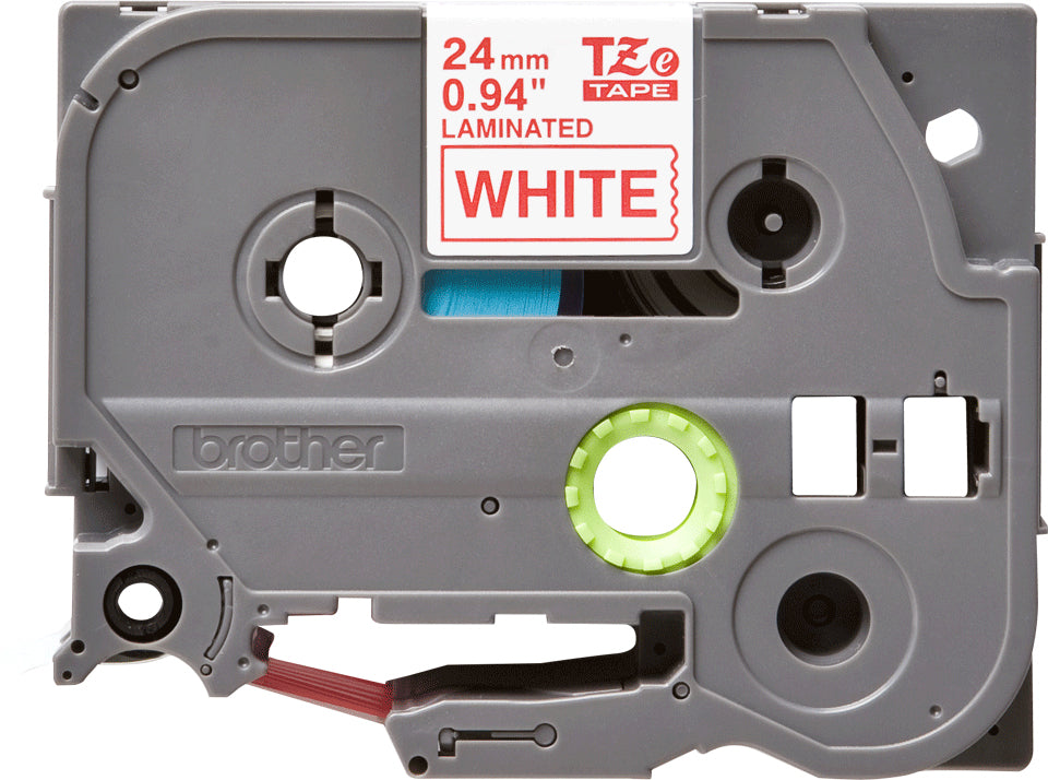 Brother TZE-252 DirectLabel red on white Laminat 24mm x 8m for Brother P-Touch TZ Labels