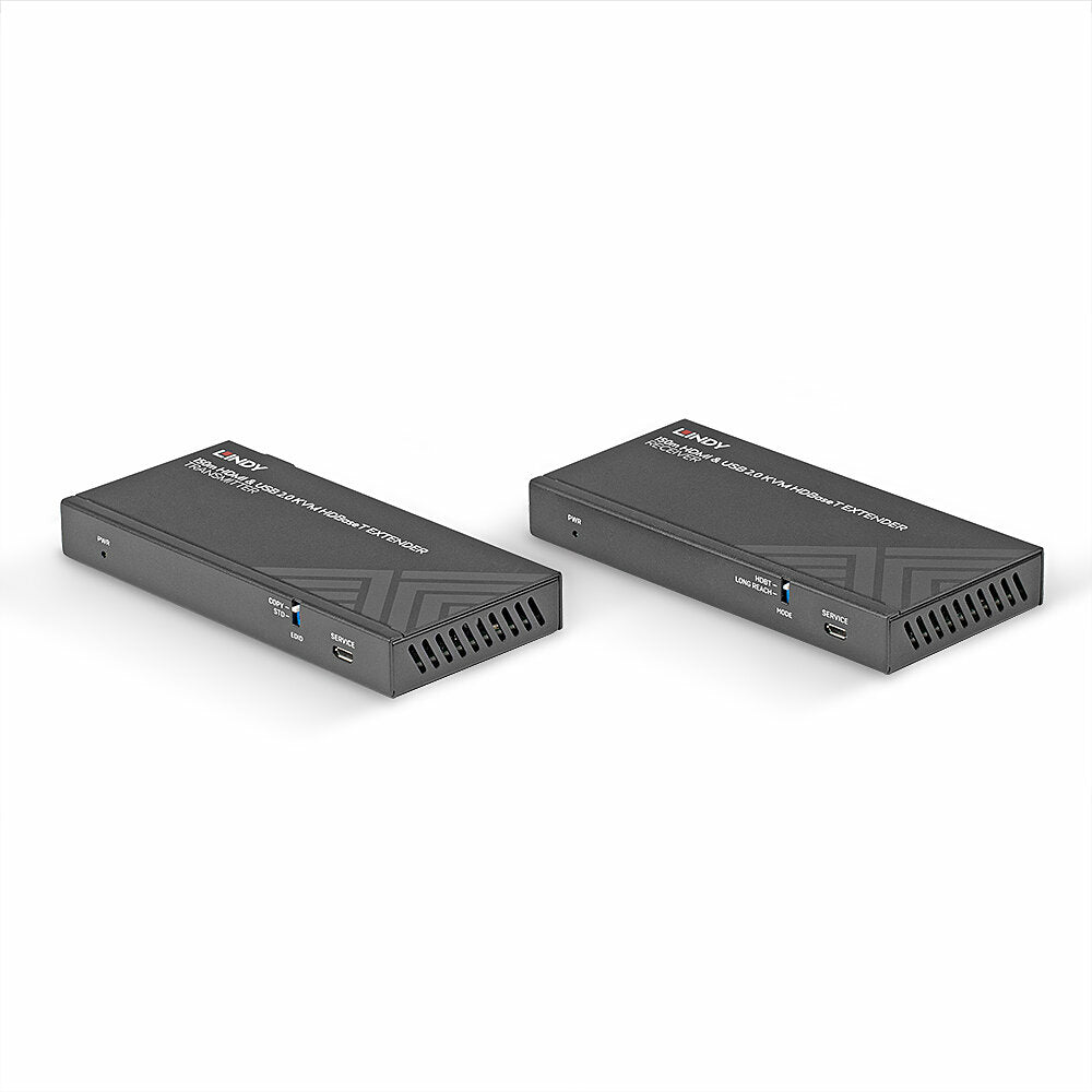 Lindy 150m Cat.6 HDMI 4K60, USB 2.0 & IR HDBaseT KVM Extender KVM Switch