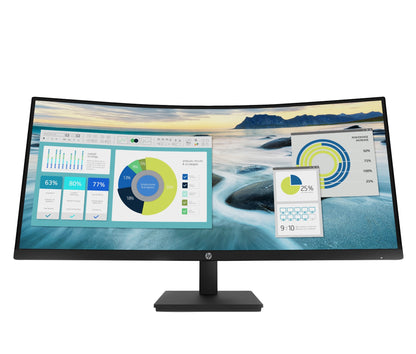 HP P34hc G4 34" UWQHD VA Curved Monitor
