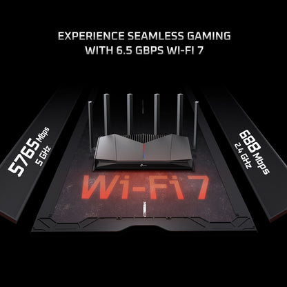 TP-LINK Archer BE6500 Dual-Band Wi-Fi 7 Gaming Router Networking