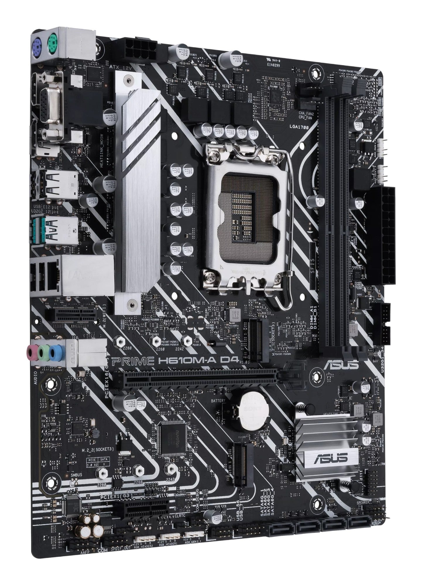 ASUS PRIME H610M-A D4-CSM Intel H610 LGA 1700 micro ATX Motherboard