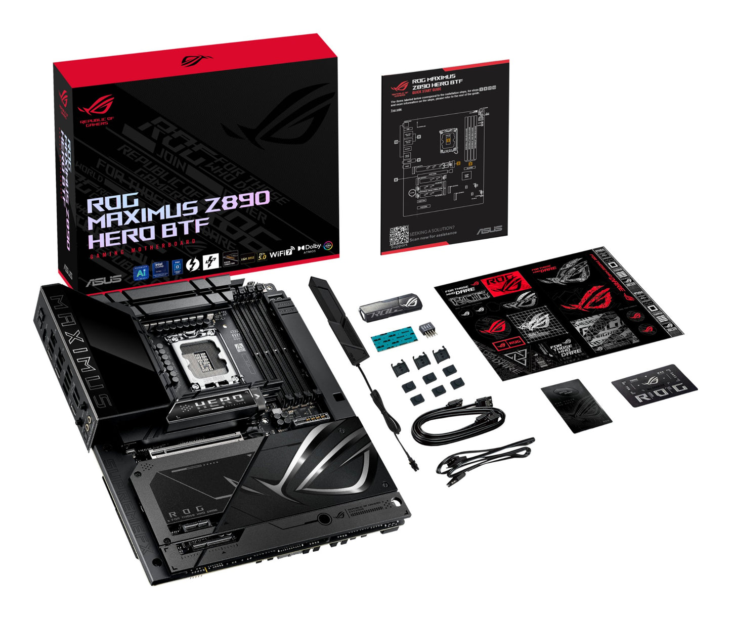 ASUS ROG MAXIMUS Z890 HERO BTF Intel Z890 LGA 1851 (Socket V1) ATX Motherboard