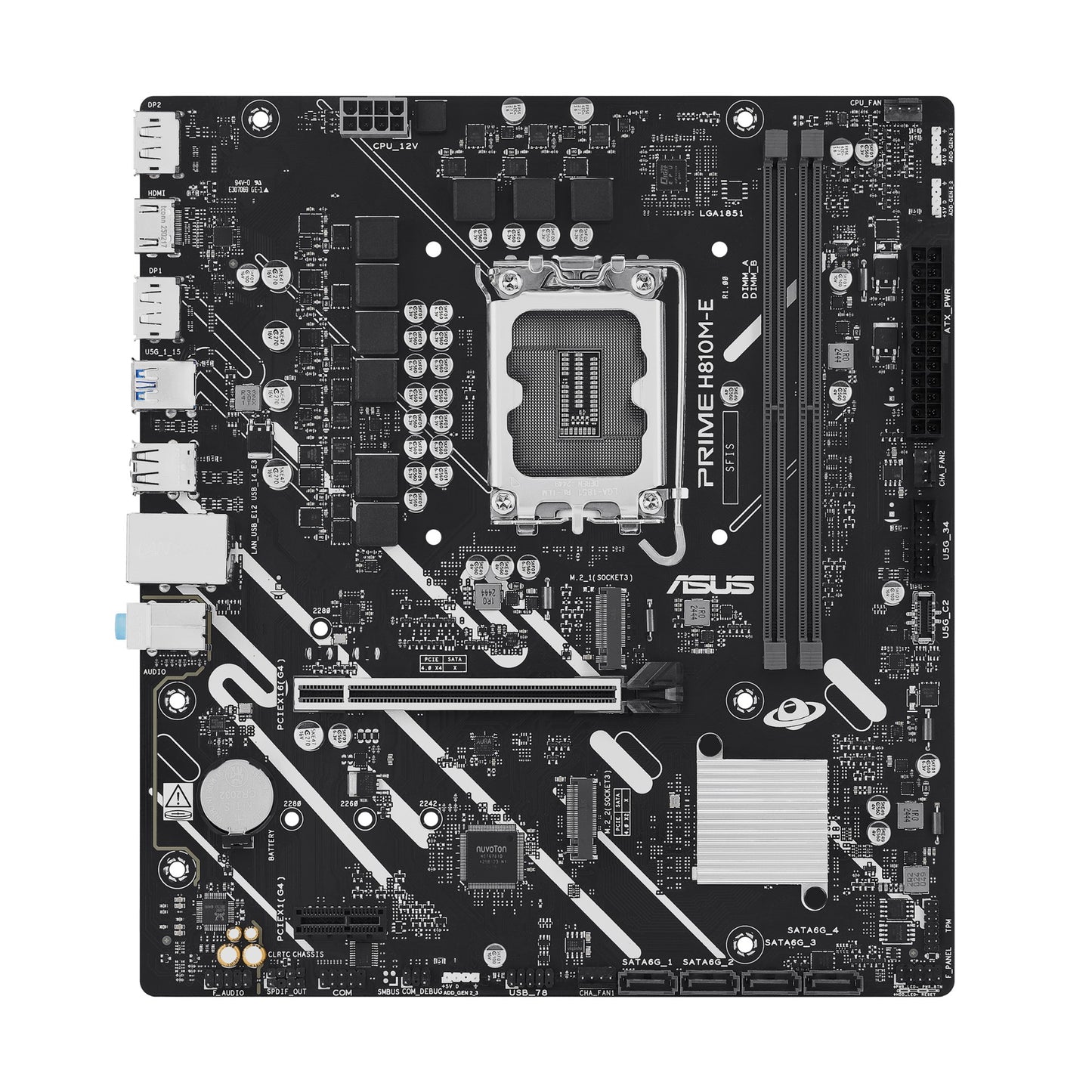 ASUS PRIME H810M-E-CSM Intel H810 LGA 1851 (Socket V1) micro ATX Motherboard