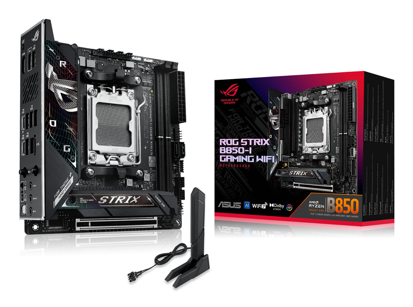ASUS ROG STRIX B850-I GAMING WIFI AMD B850 Socket AM5 mini ITX Motherboard