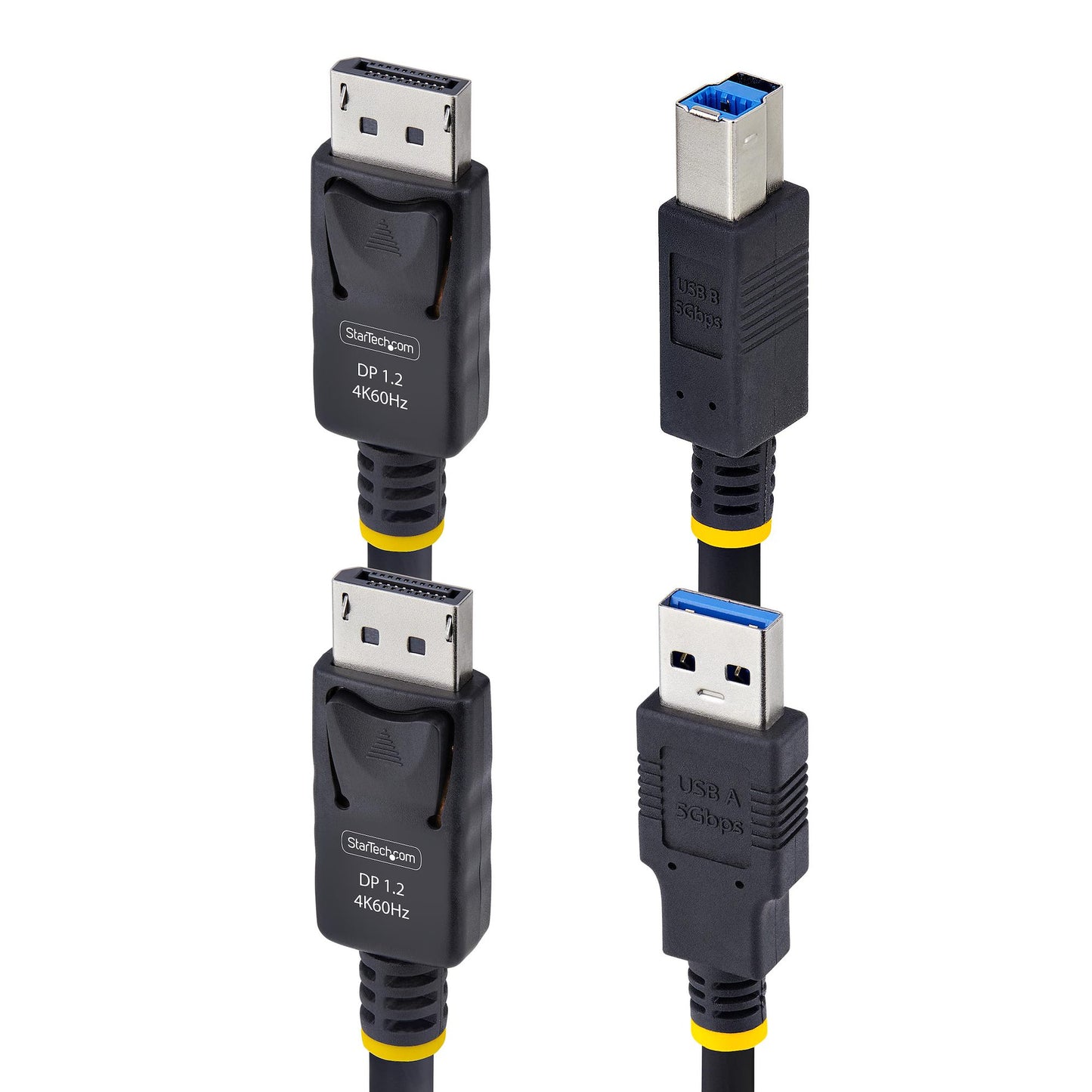 StarTech.com 6ft (1.8m) DisplayPort and USB 5Gbps KVM Cable, 4K 60Hz, Universally