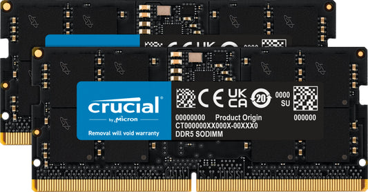 Crucial 32GB (2x16GB) DDR5 SO-DIMM Laptop RAM