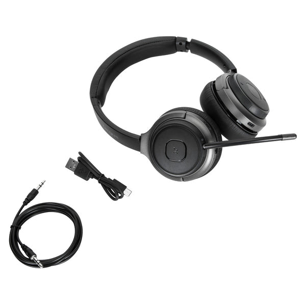 Targus AEH104GL headphones/headset Wired & Wireless Head-band Calls/Music USB Type-C