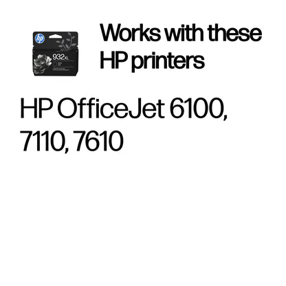 HP CN053AE/932XL Black Ink Cartridge (1K pages)