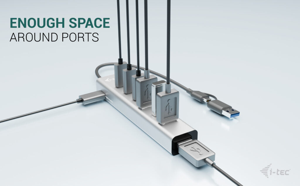 i-tec USB-C/USB-A Charging Metal HUB 7 port