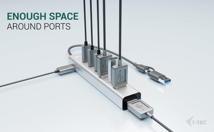 i-tec USB-C/USB-A Charging Metal HUB 7 port