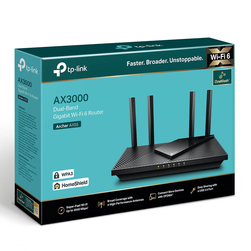 TP-LINK Archer AX3000 Dual Band Gigabit Wi-Fi 6 Router Networking