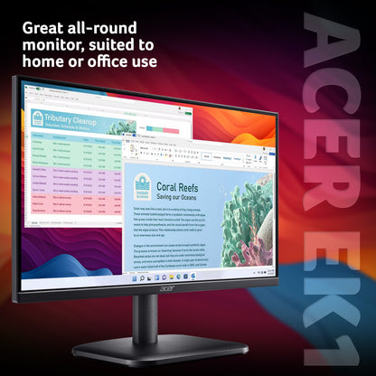 Acer EK1 EK221QJ0 21.5" Full HD IPS 120Hz Monitor