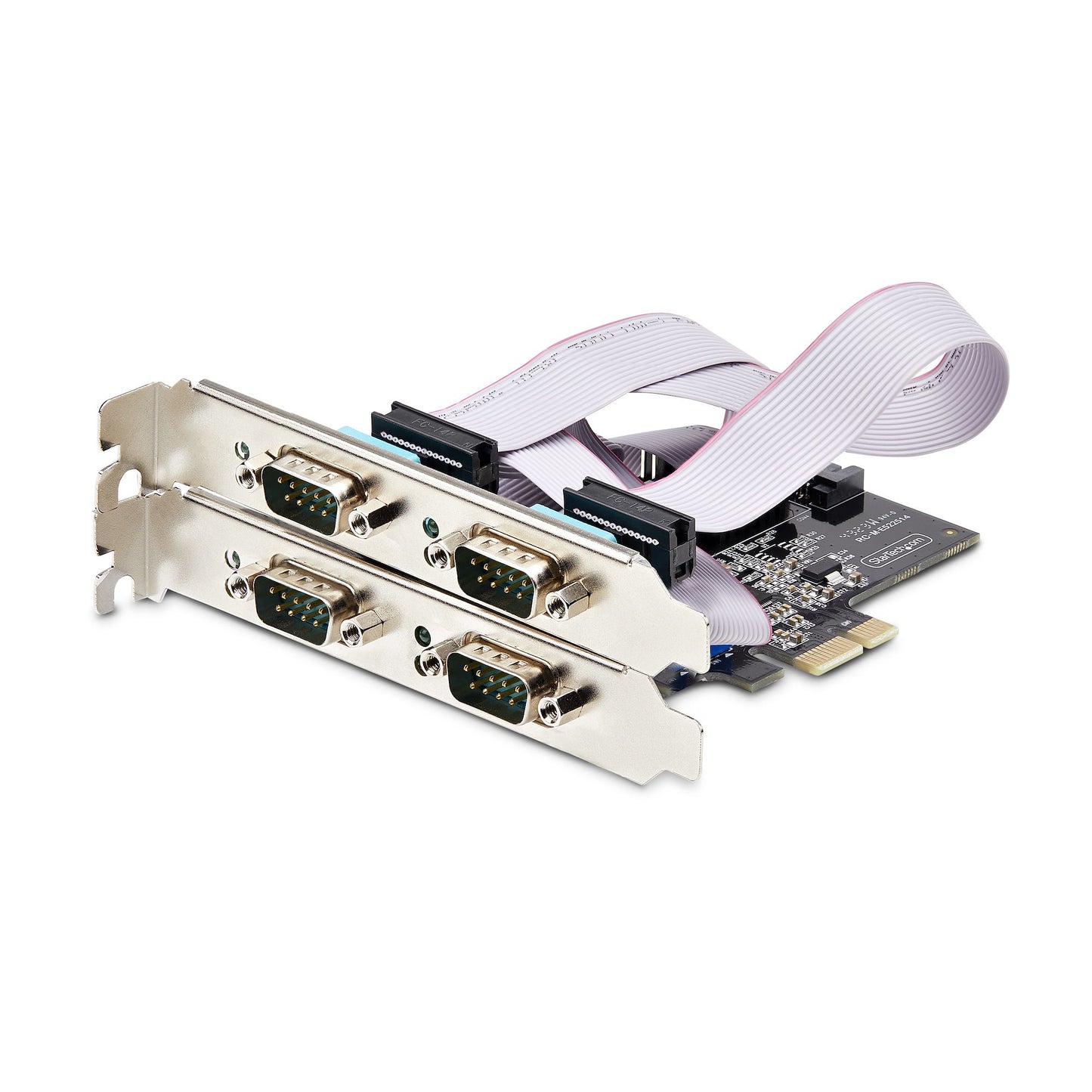 StarTech.com 4-Port Serial PCIe Card, Quad-Port PCI Express to RS232/RS422/RS485 Hub