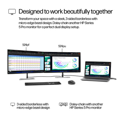 HP Series 5 Pro 524pu 23.8" Full HD IPS 100Hz Monitor