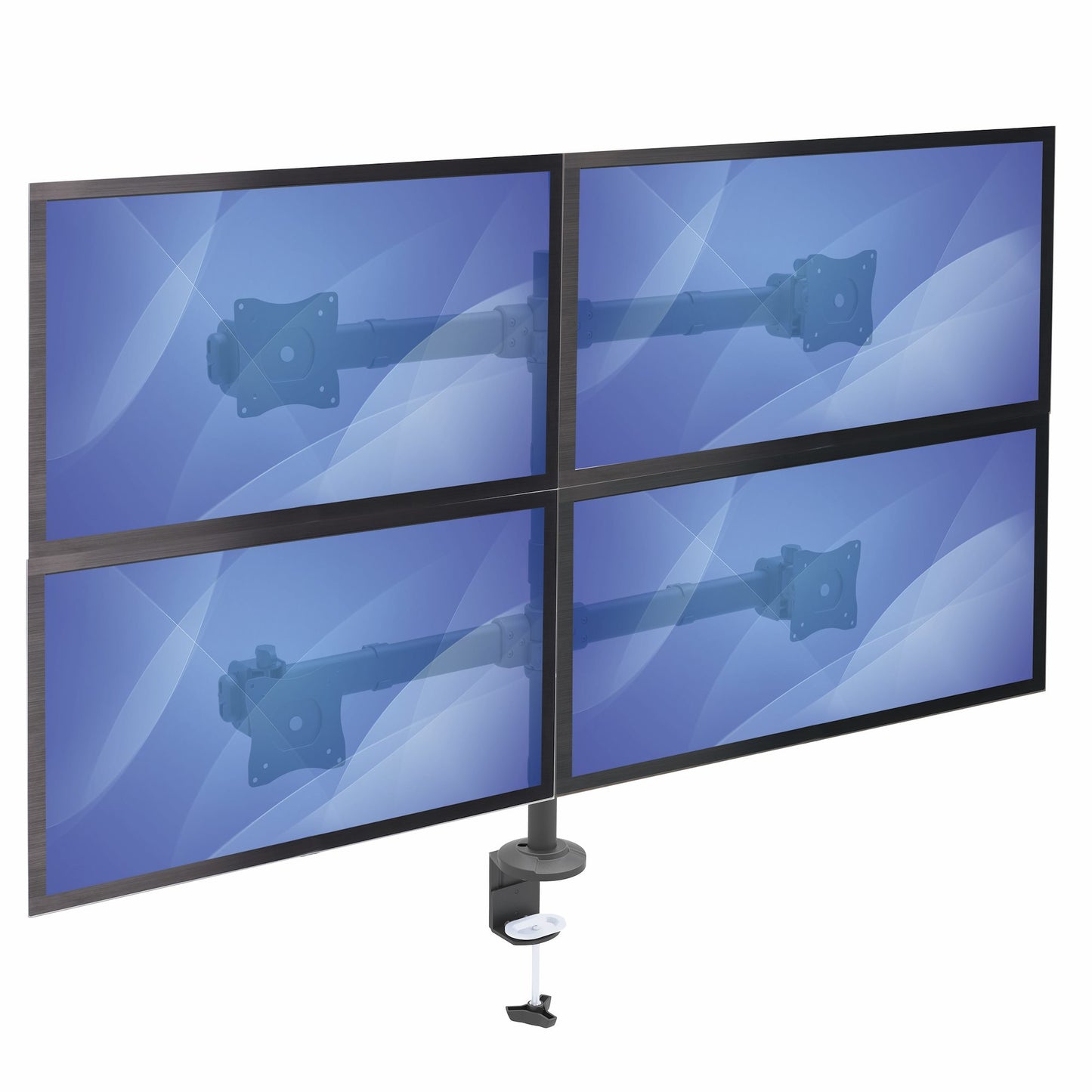 StarTech.com Desk Mount Quad Monitor Arm - Ergonomic VESA 4 Monitor Mount 2x2 up to